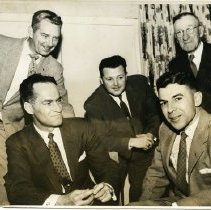 Marshall Gowland and Four Unidentified Men